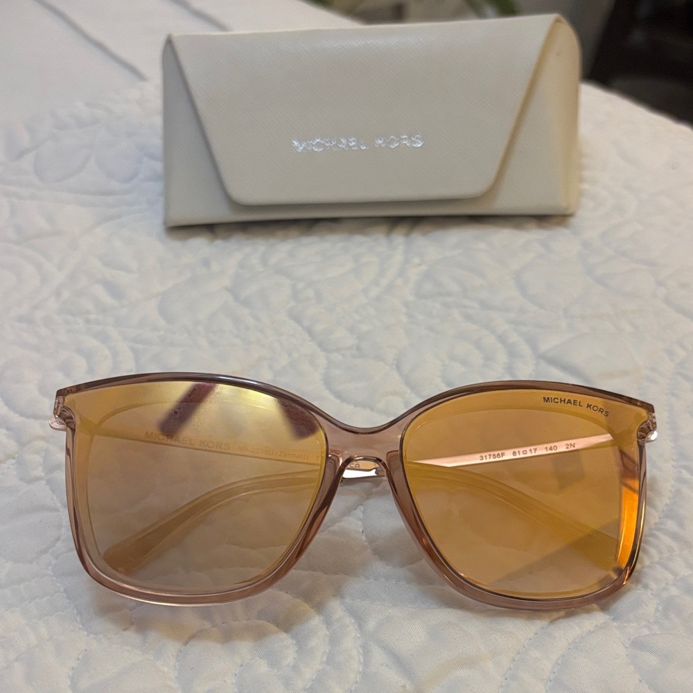 Michael Kors Rose-Tinted Cat-Eye Mirrored Sunglasses - Picture 8 of 11